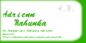 adrienn mahunka business card